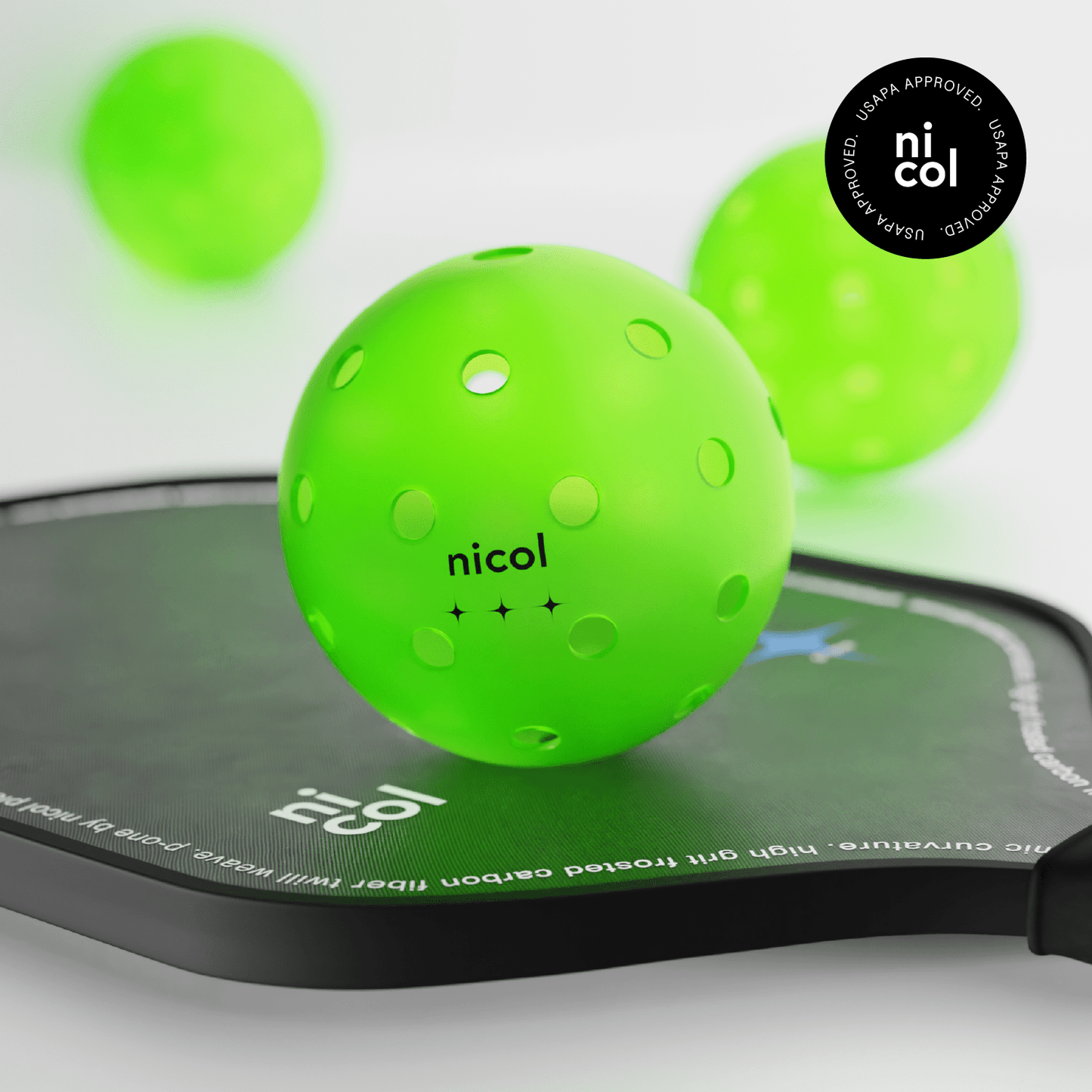 4-Pack of 3-Star Pickleball Balls