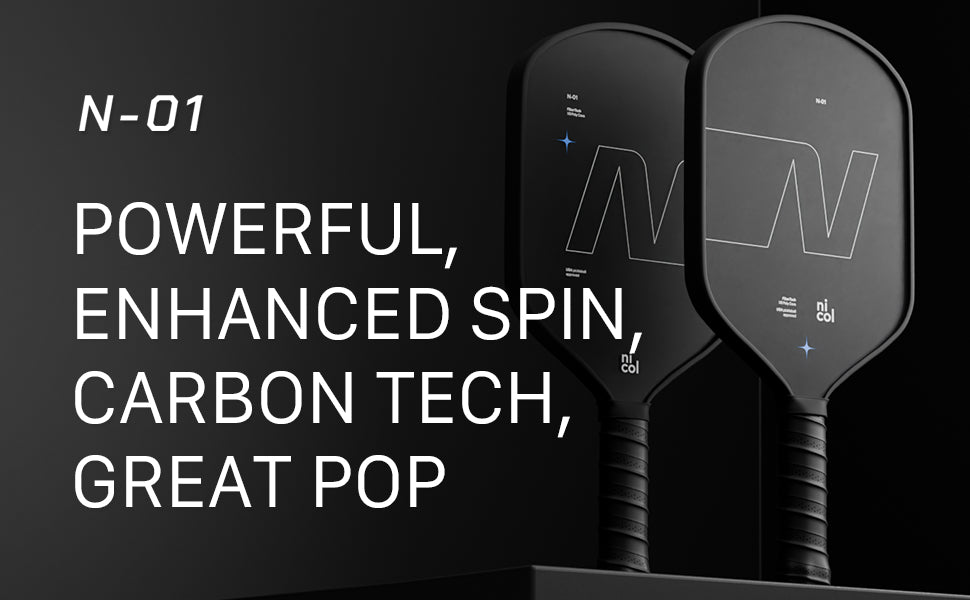 P-One Elongated Carbon Fiber Pickleball Paddle - Advanced Paddle